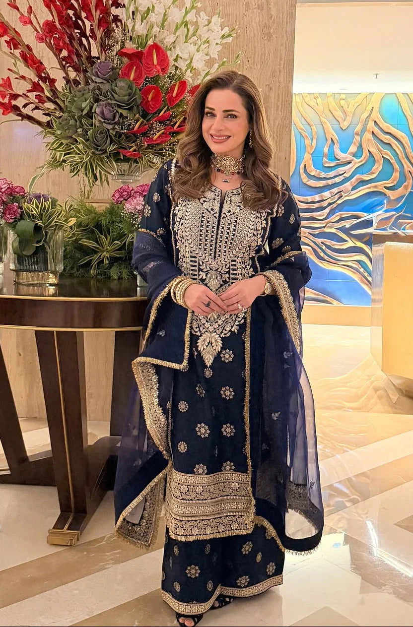 Badusha Palazzo Set - Neelam Kothari