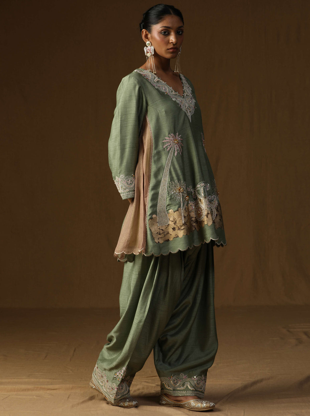Vanya  Harit Embroidered Suit Set