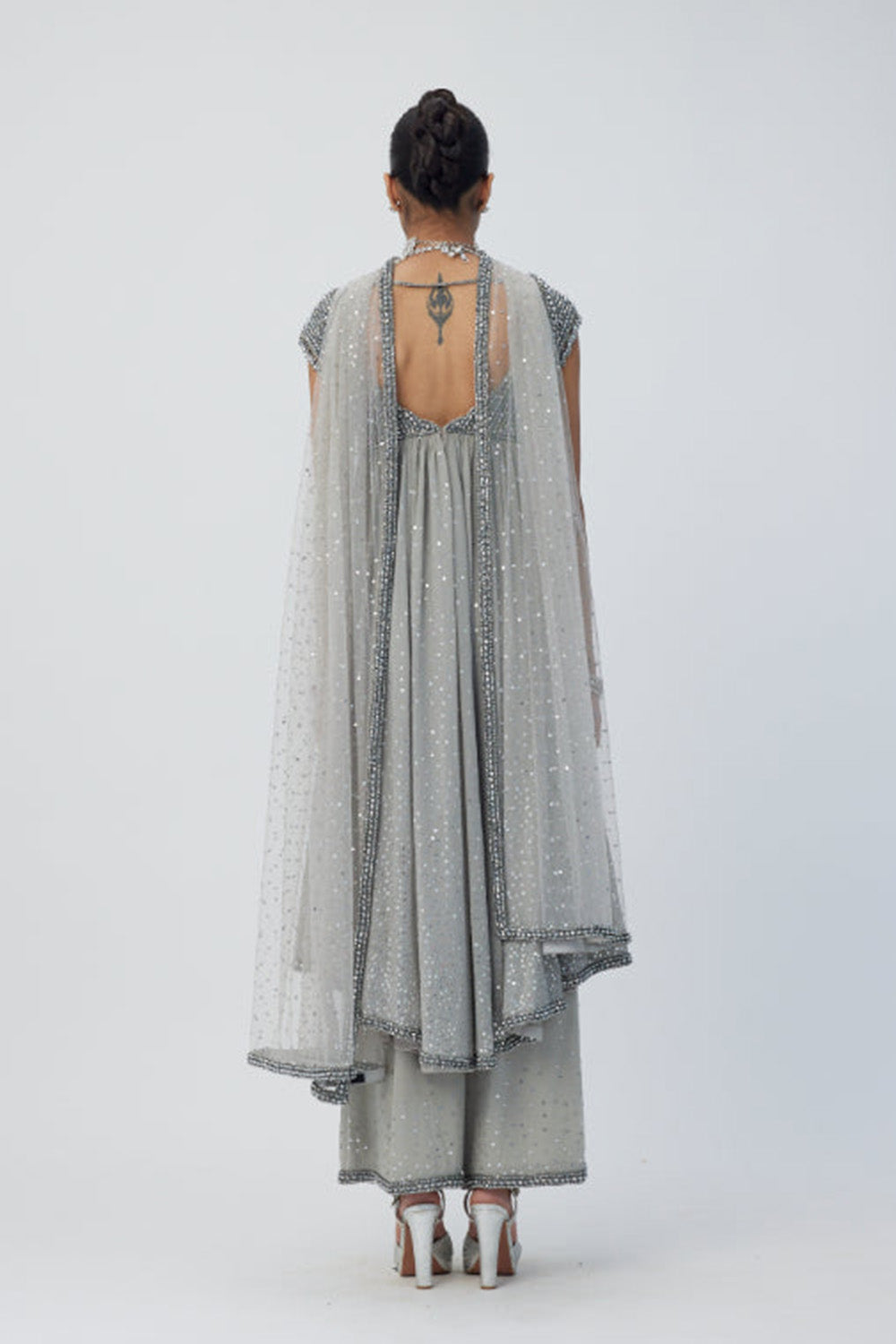 Crystal Grey Kurta Set