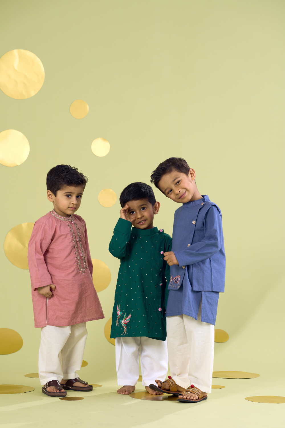 PINK HANDWORK KURTA SET