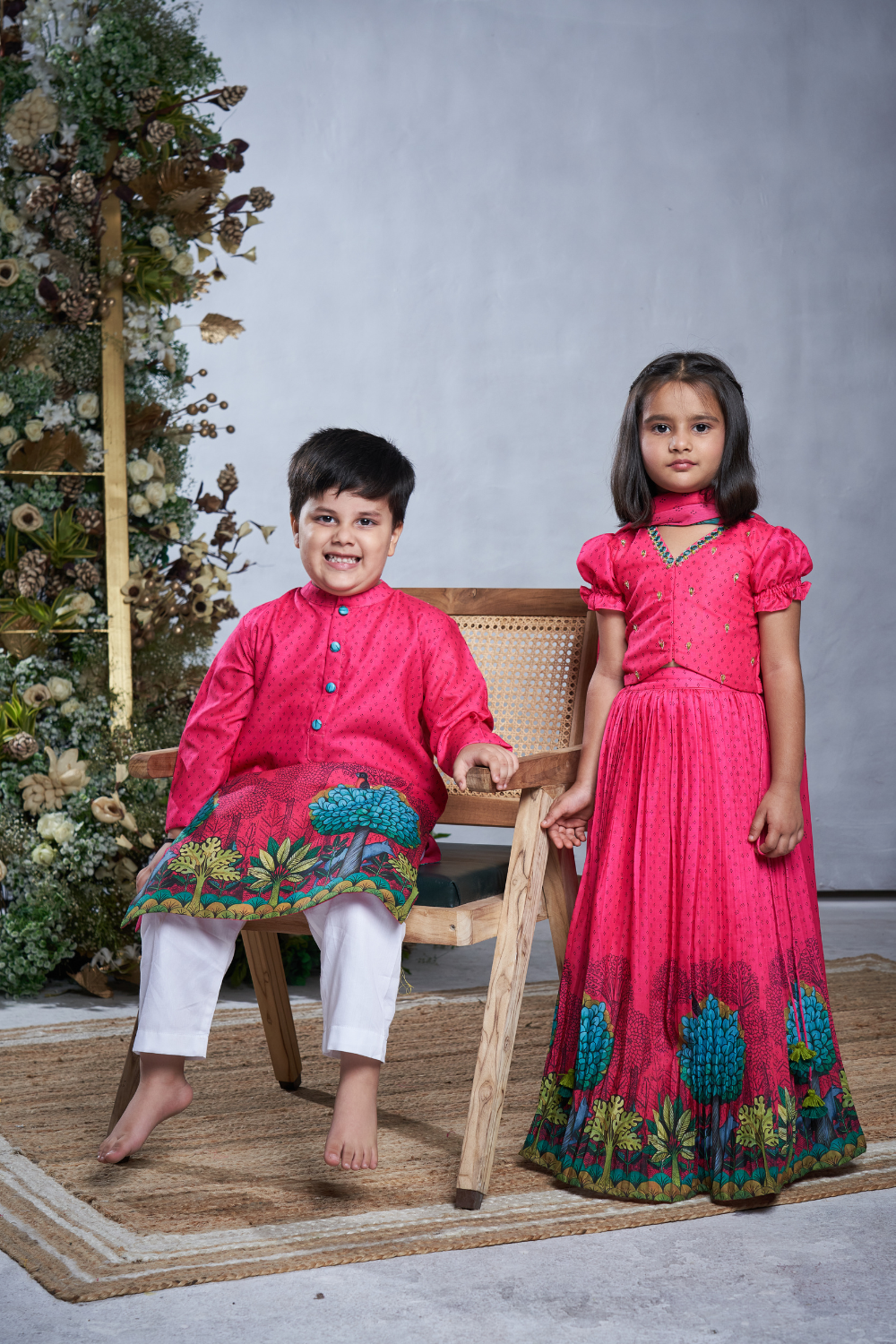 PINK PICHWAI LEHENGA SET