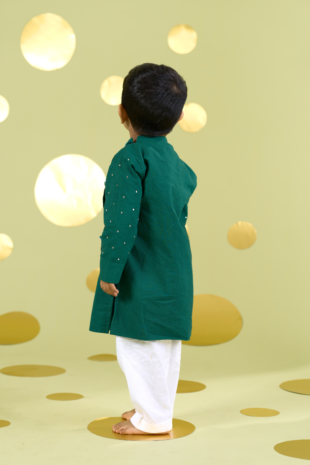 GREEN BIRD KURTA SET