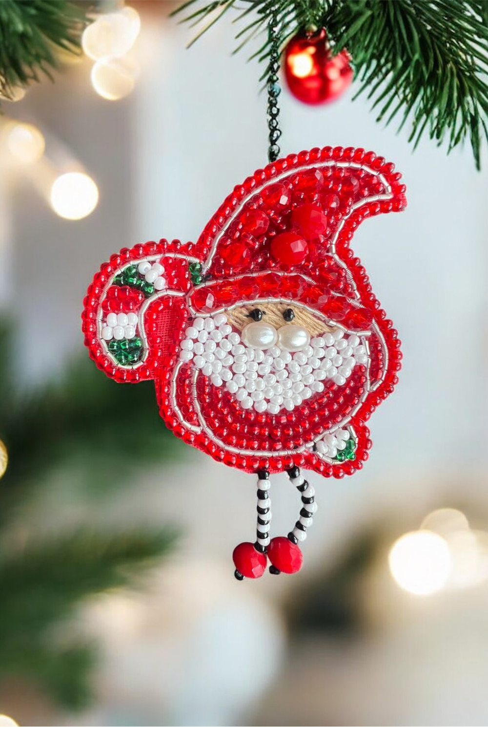 SANTA BROOCH/CLIP/CHARM