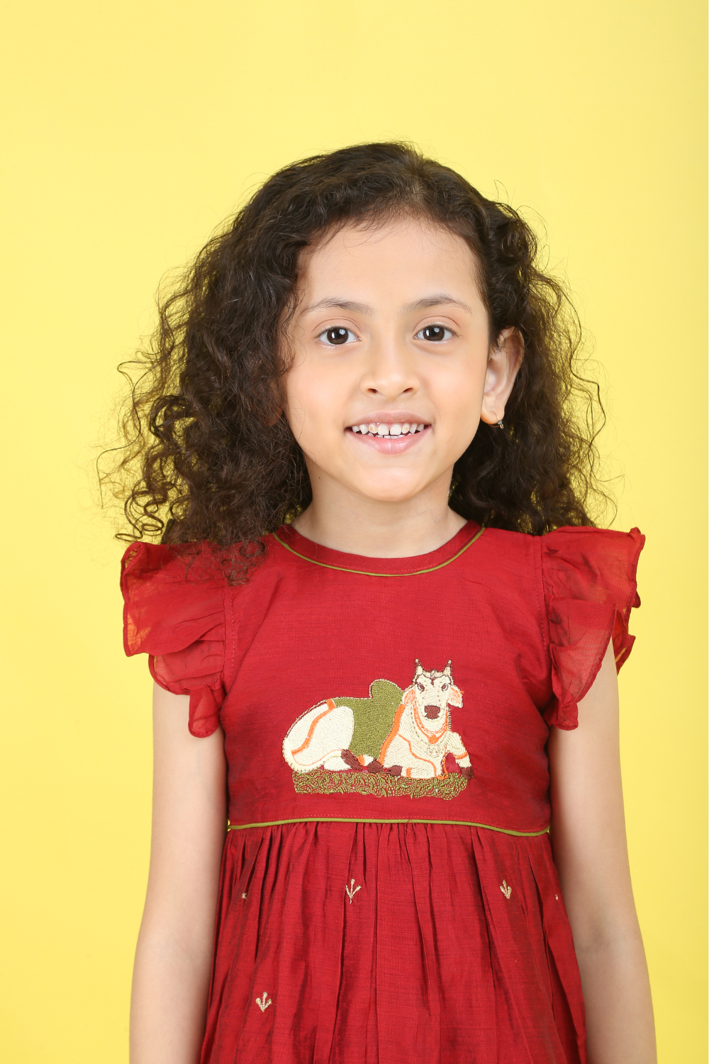 MAROON PICHWAI DRESS