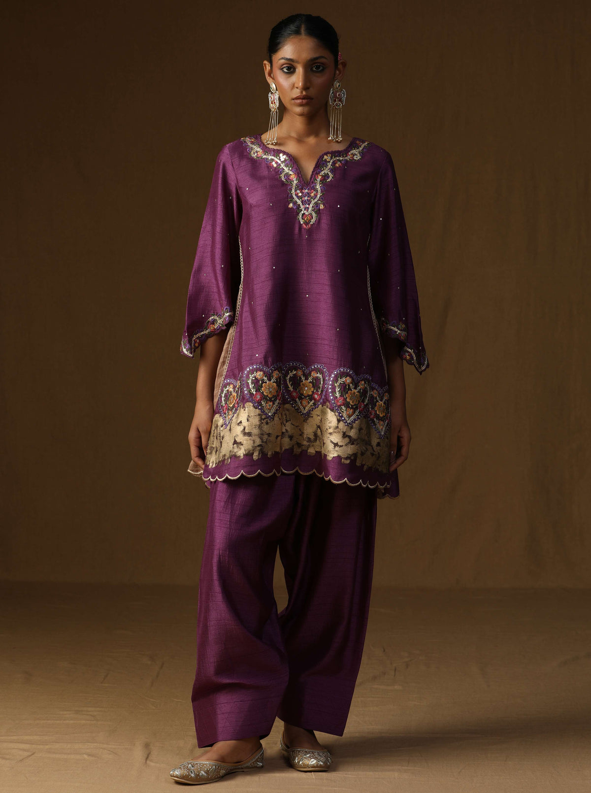 Vanya  Mridul Baingani Embroidered Suit Set