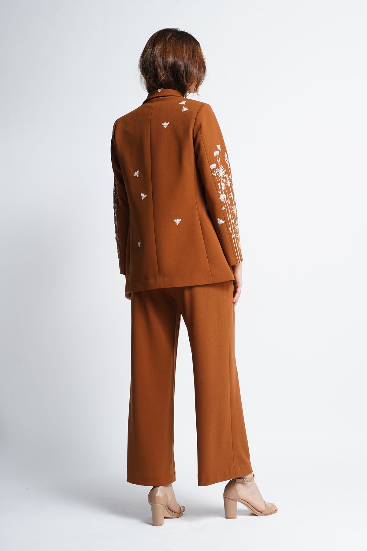 Summer Bloom Oversized Coat With Pants And Corset