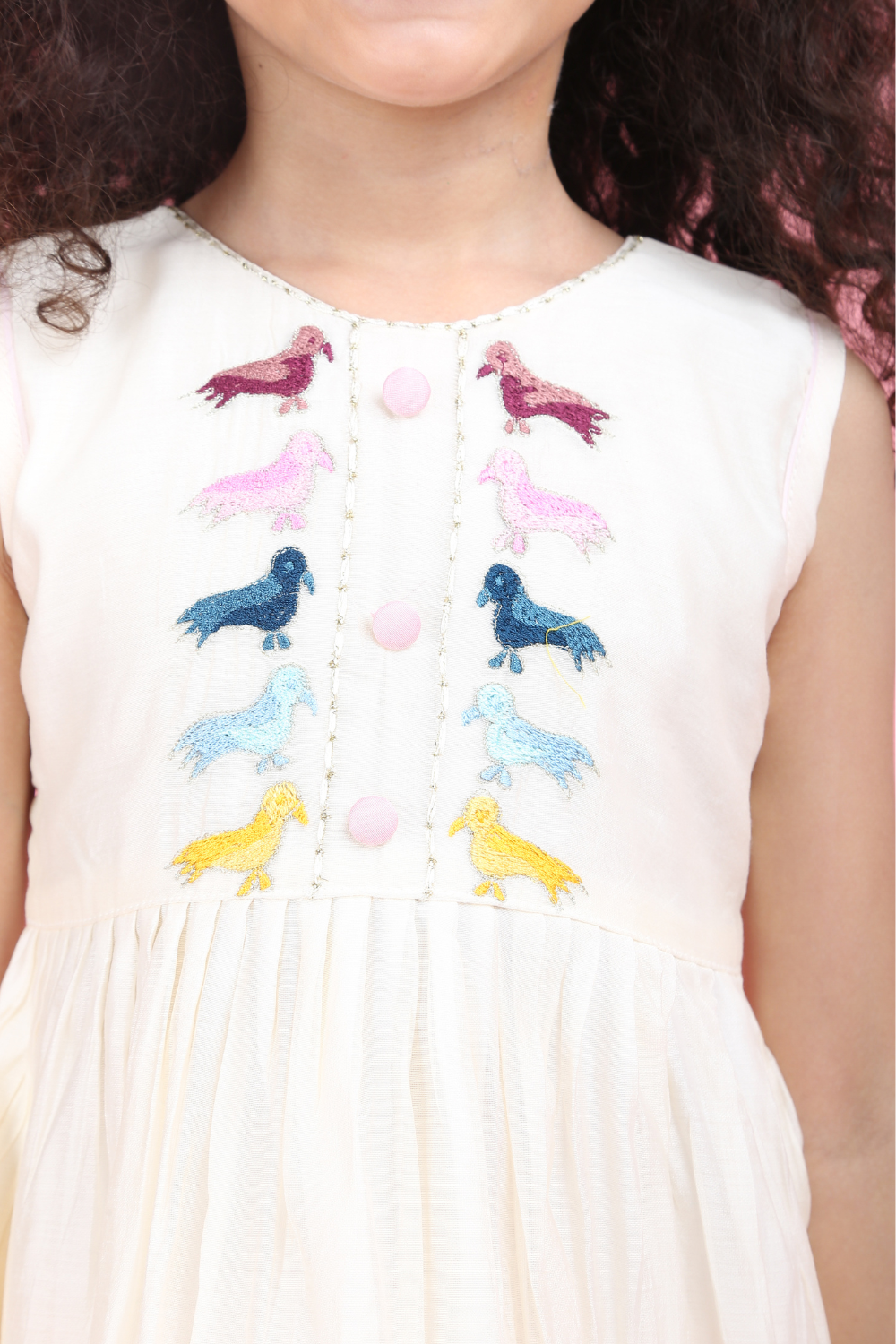 WHITE BIRDS DRESS