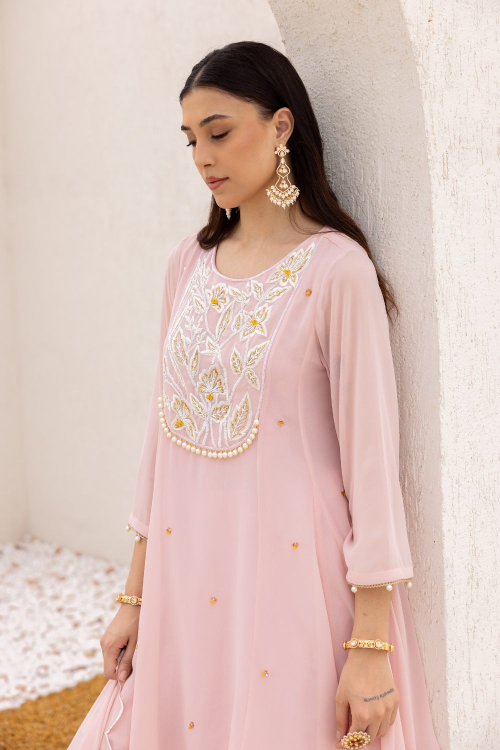Anchal Peplum Suit With Sharara
