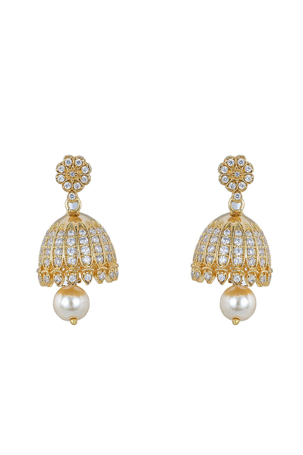 925 Silver Azalea Jhumkas