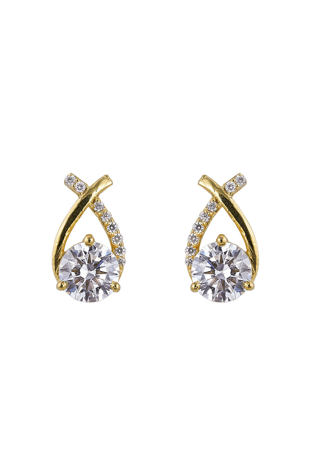 925 Silver Crossover Studs