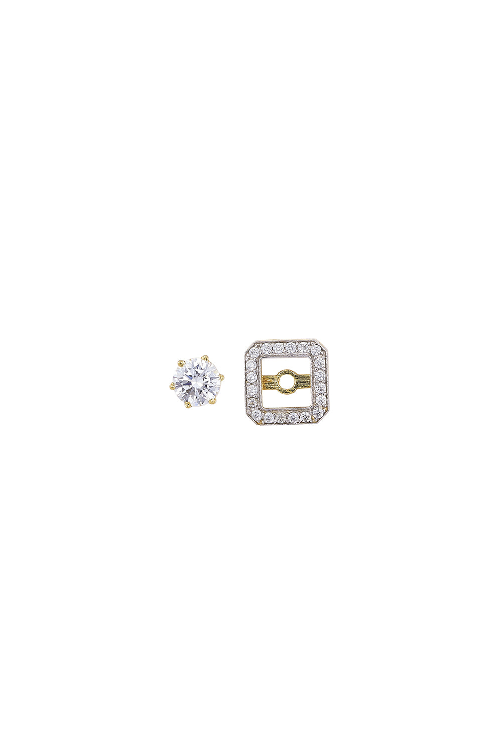 925 Silver Detachable Jacket Earrings