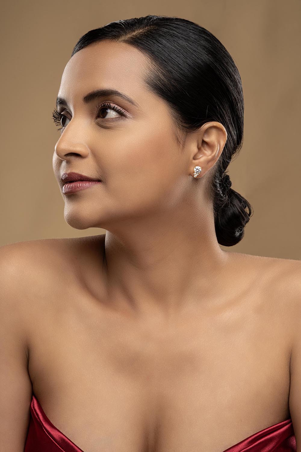 925 Silver Dewdrop Studs