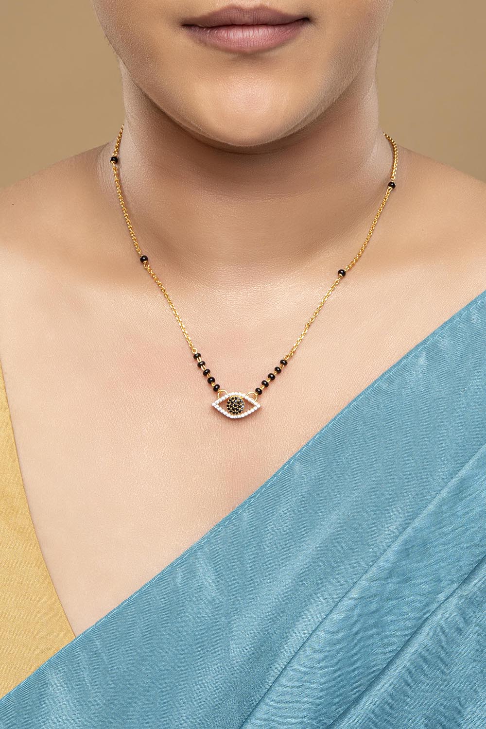 925 Silver Evil Eye Mangalsutra