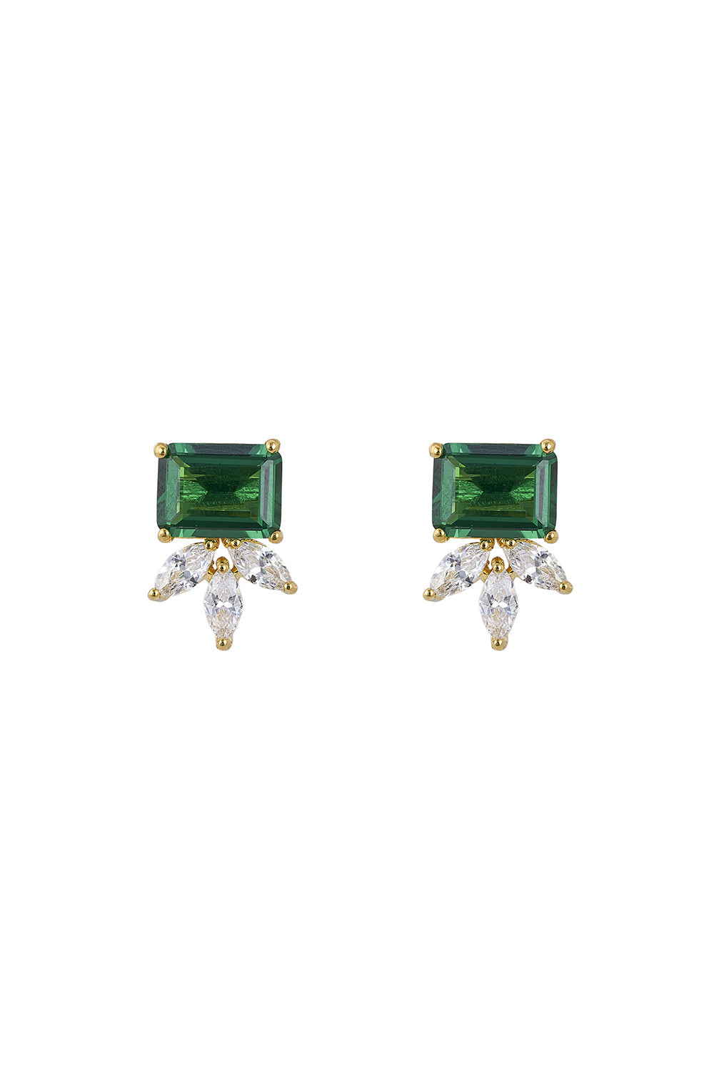 925 Silver Green Jaza Earrings