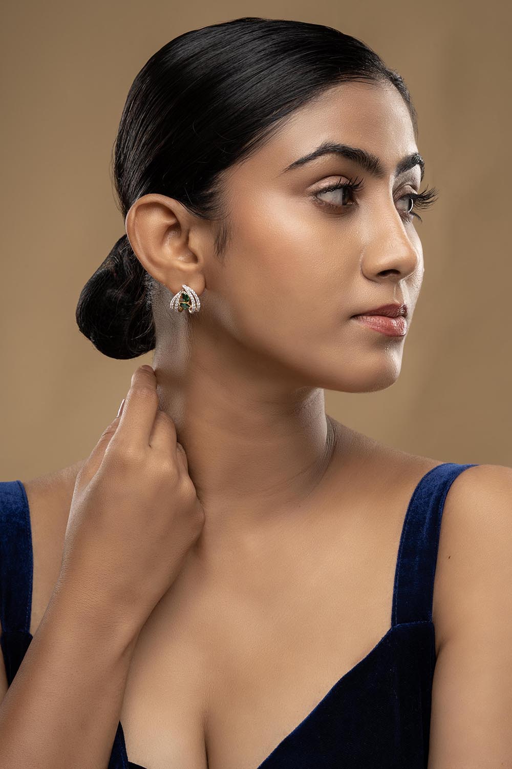 925 Silver Indigo Earrings