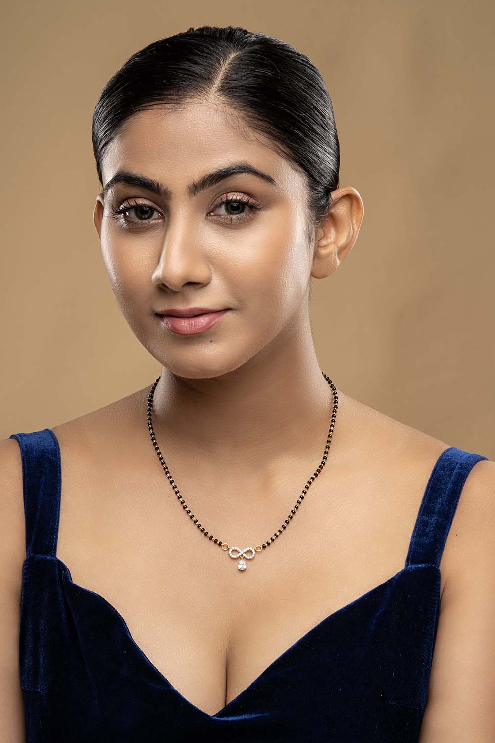 925 Silver Infinity Drop Mangalsutra