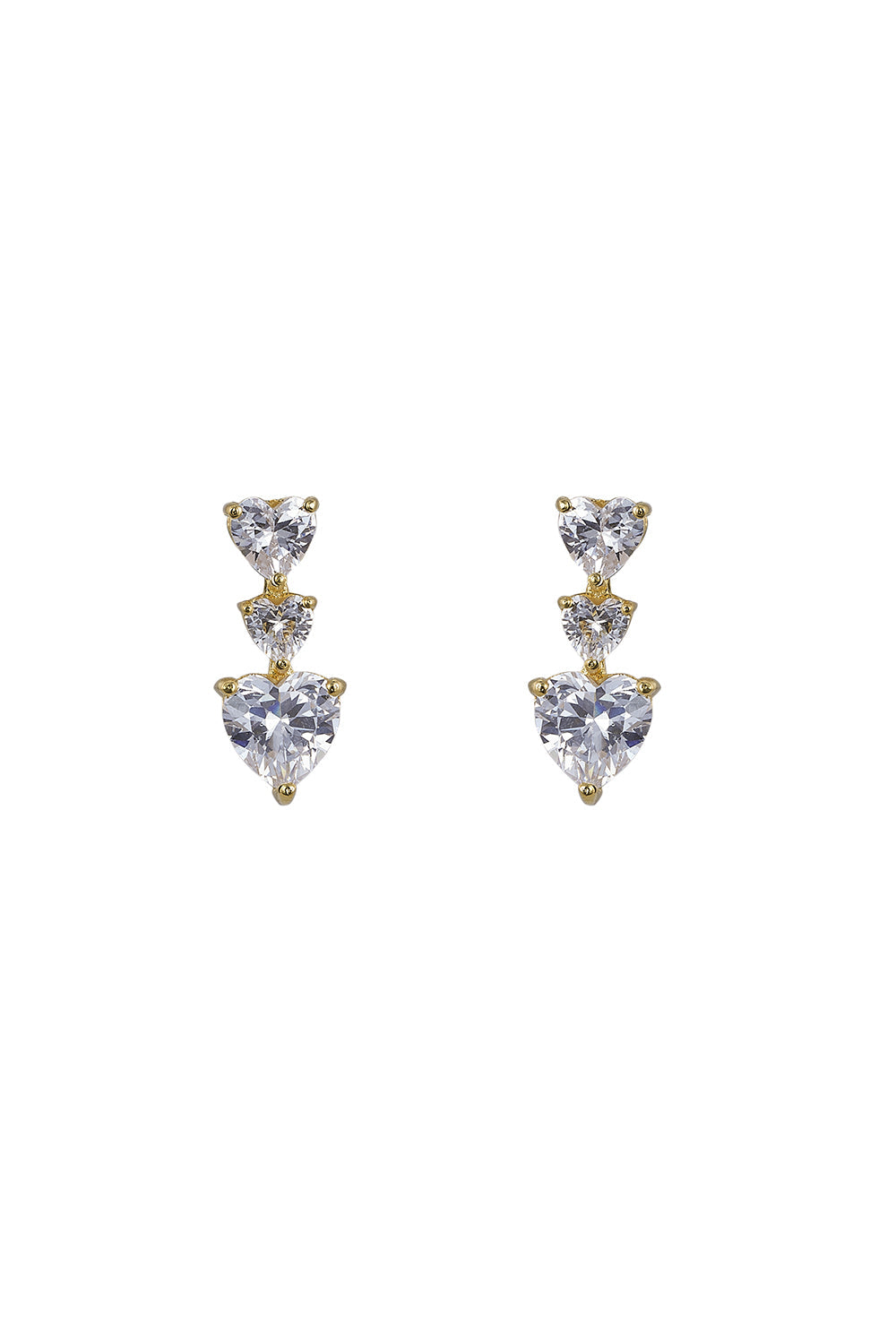 925 Silver Love Traingle Earrings