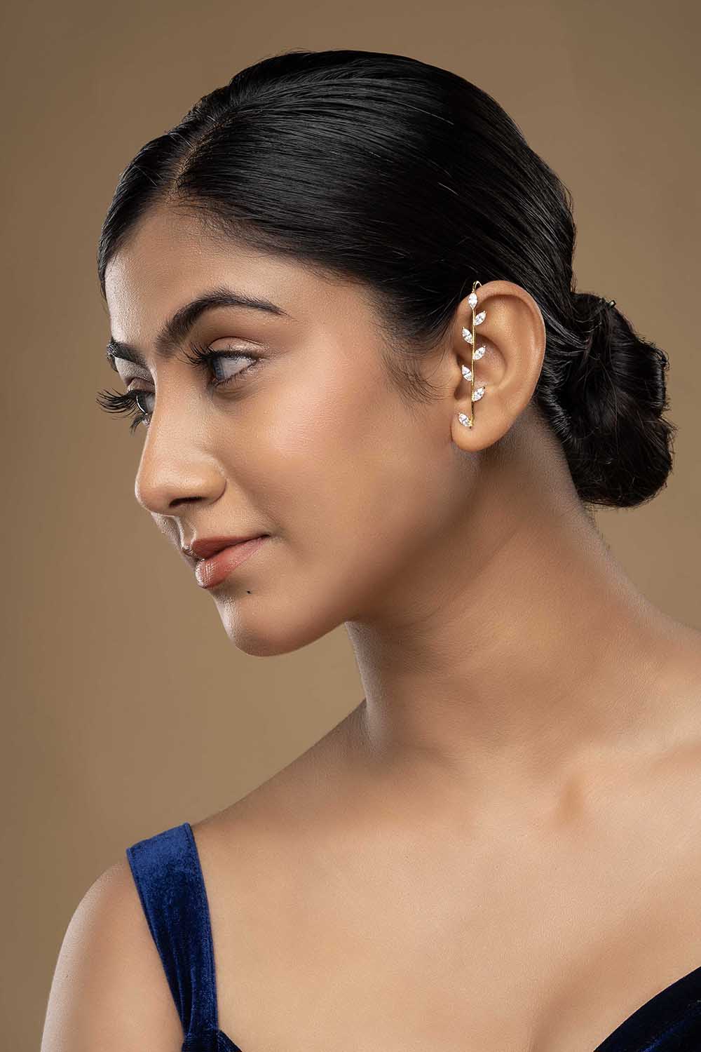 925 Silver Myrtle Earcuff