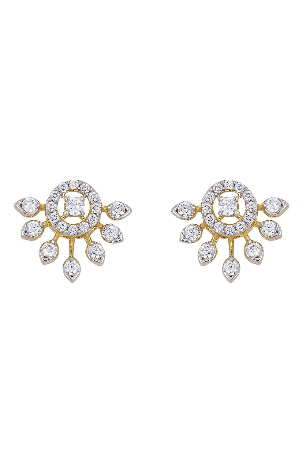 925 Silver Peony Earrings