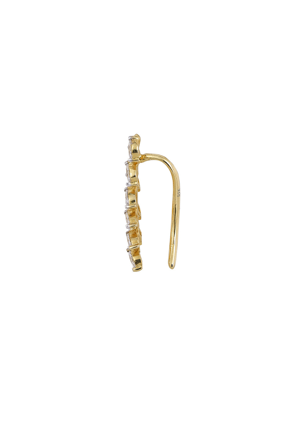 925 Silver Periwinkle earcuff