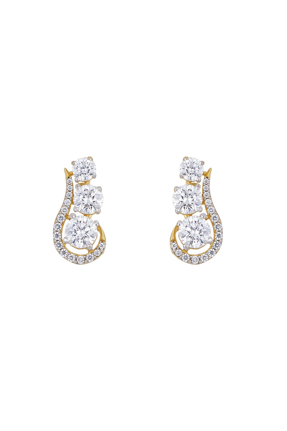 925 Silver Stormi Solitaire Earrings