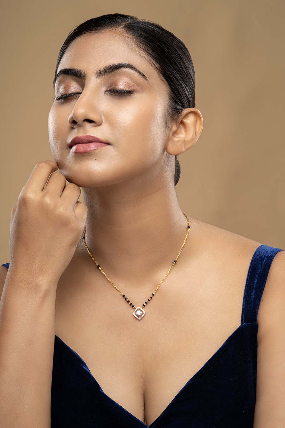925 Silver Trivrit Mangalsutra