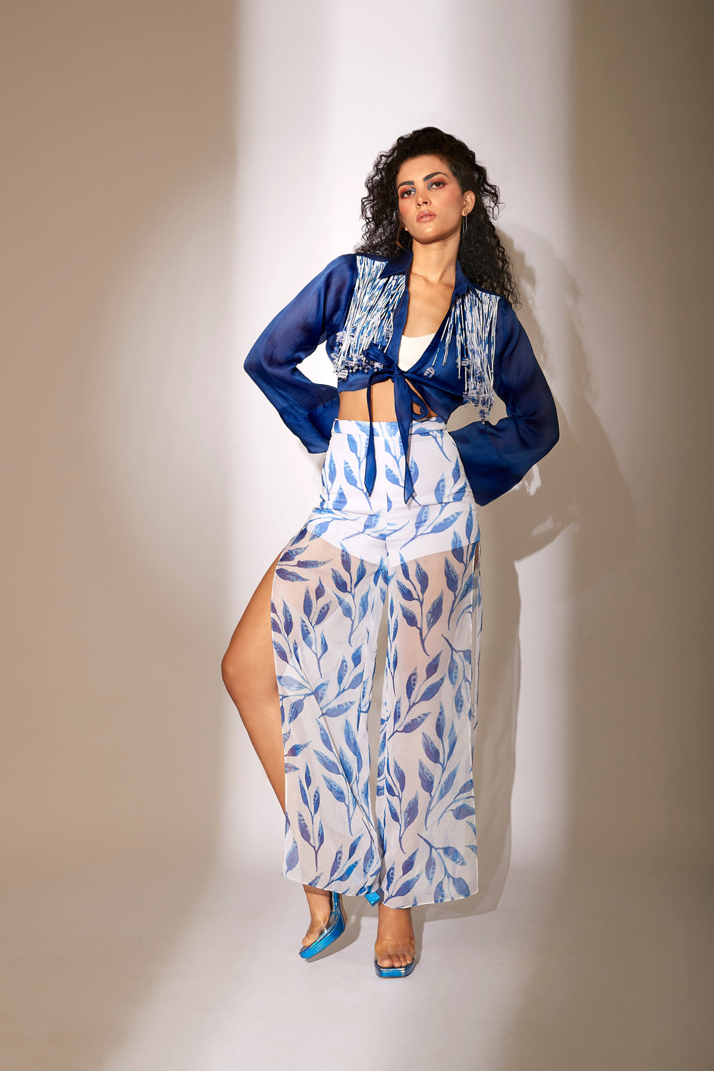 Blue Co-Ord with Jacket