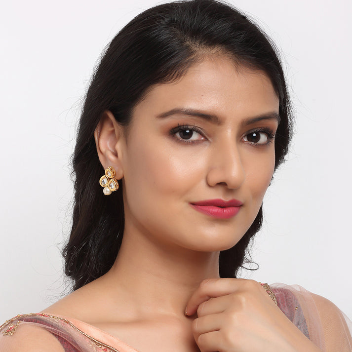 Stone Kundan Earrings