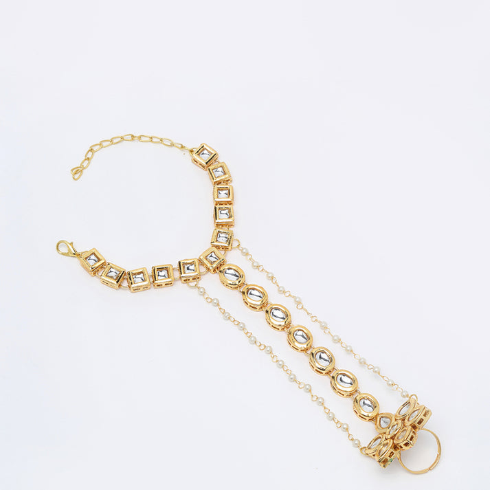 Kundan Hand Harness