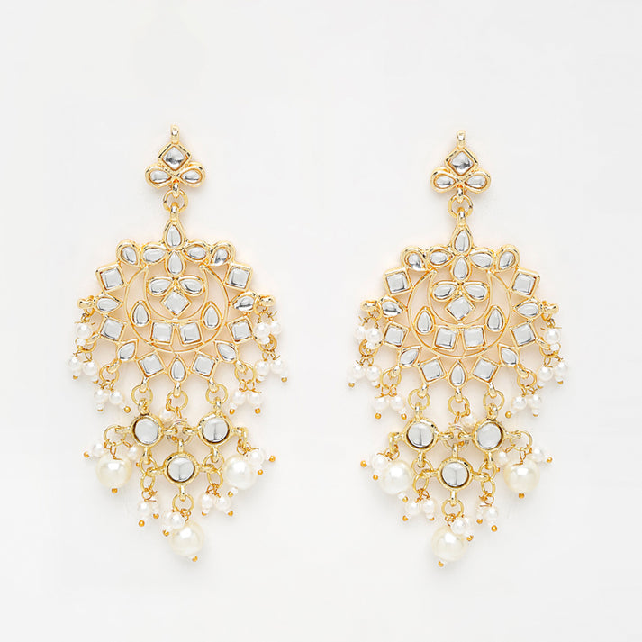 Kundan & Pearl Earrings