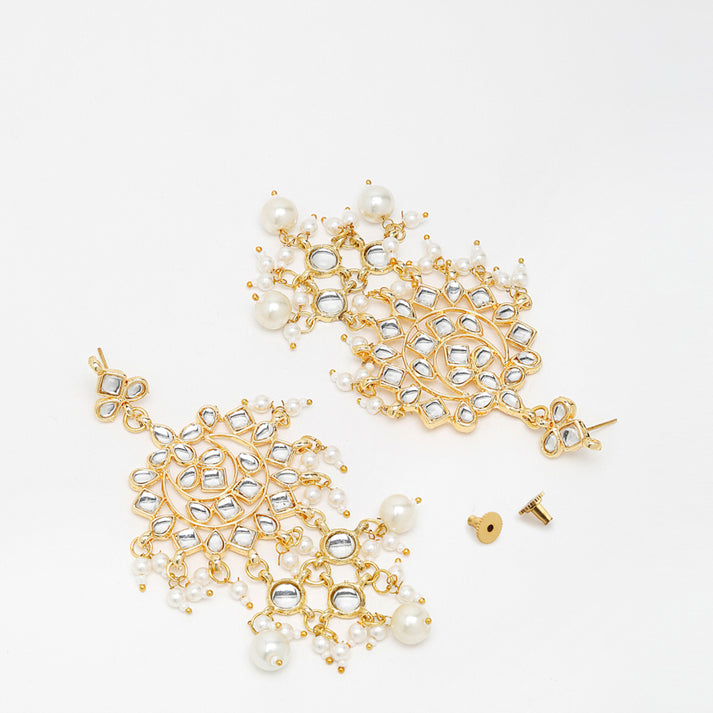 Kundan & Pearl Earrings