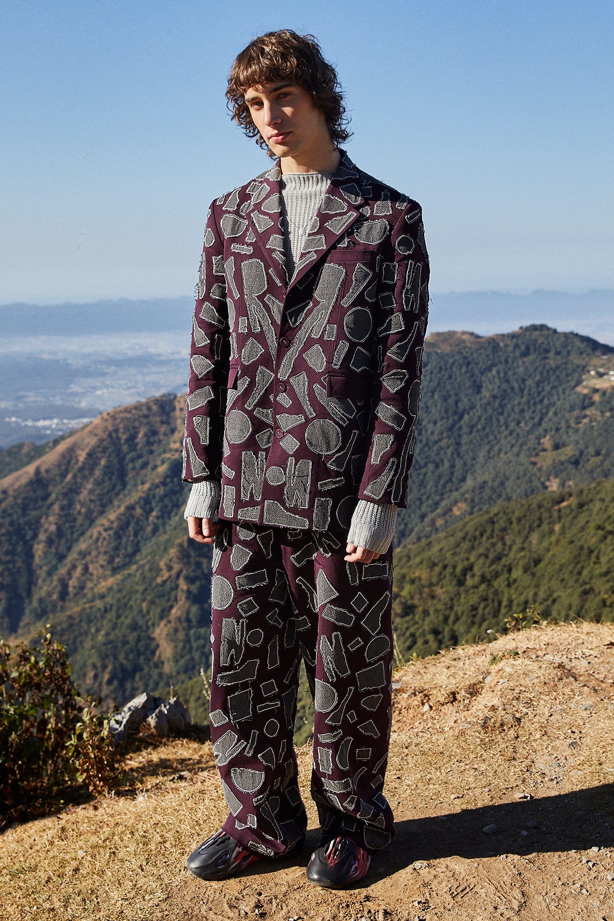 Baggy Pants Of "(Abstract Shapes Blazer)"