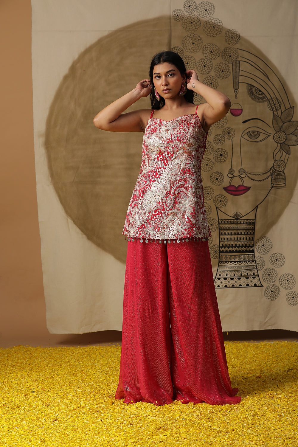 Pink Contemporary Set - Auraya Fashion - Arpita Sulakshana - #tag1# - #tag2# - #tag3# - #tag3#