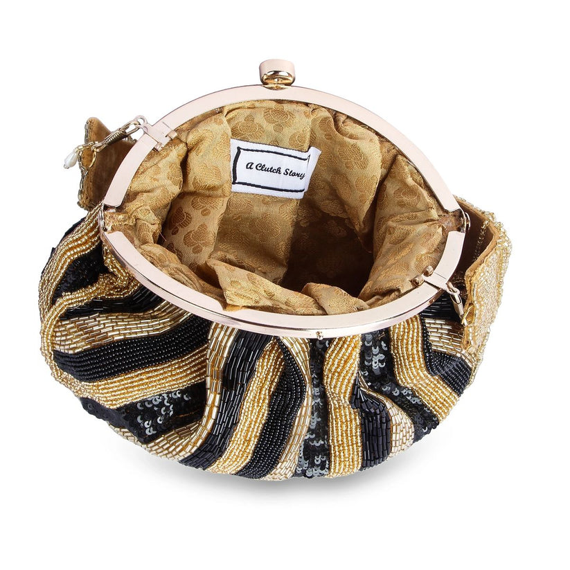 CY A Clutch Story Shine On Hand Embroidered Pouch Front 2