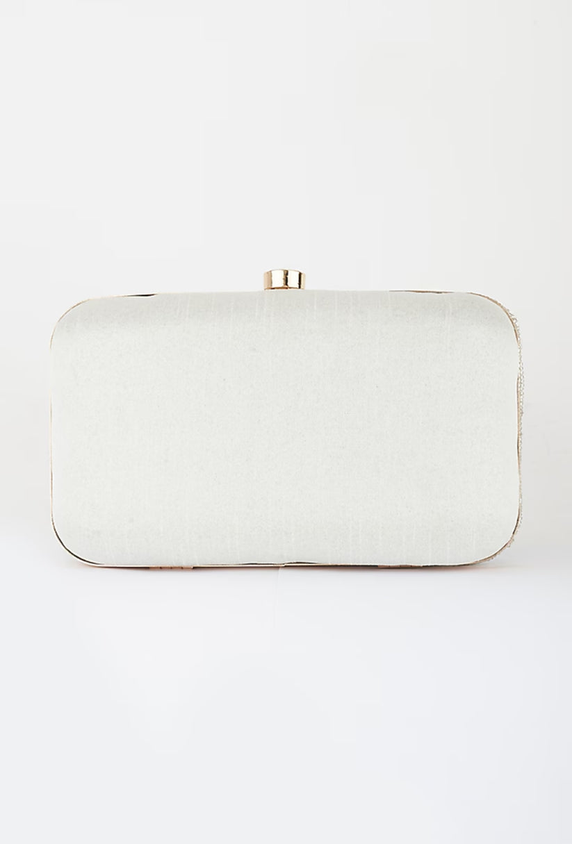 CY A Clutch Story Silver Cleopatra Clutch Back 1