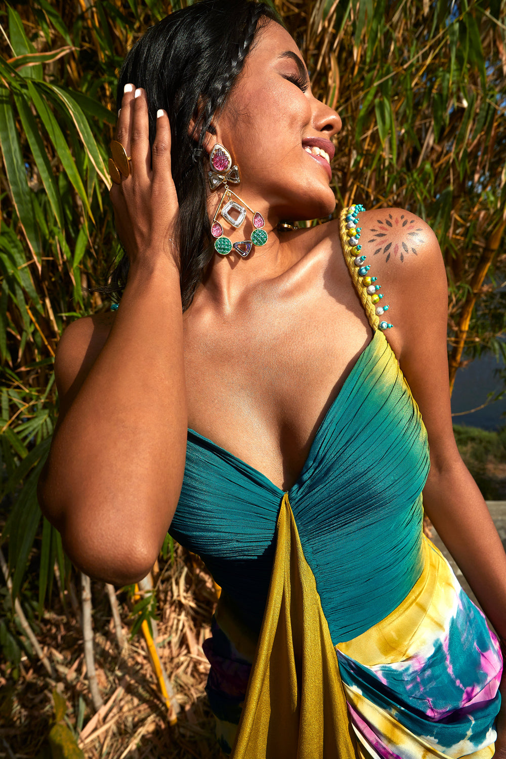 Green Backless Dress