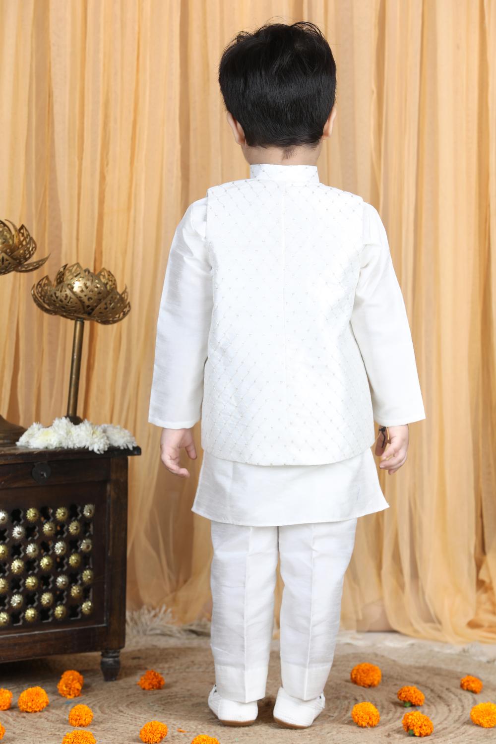 Kurta,Pajama With Sleeveless  Jacket