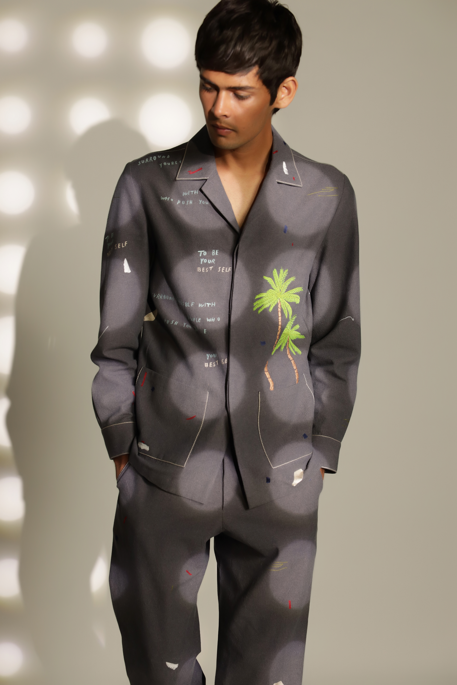 Straight Pants Of "( Holiday Shacket)"