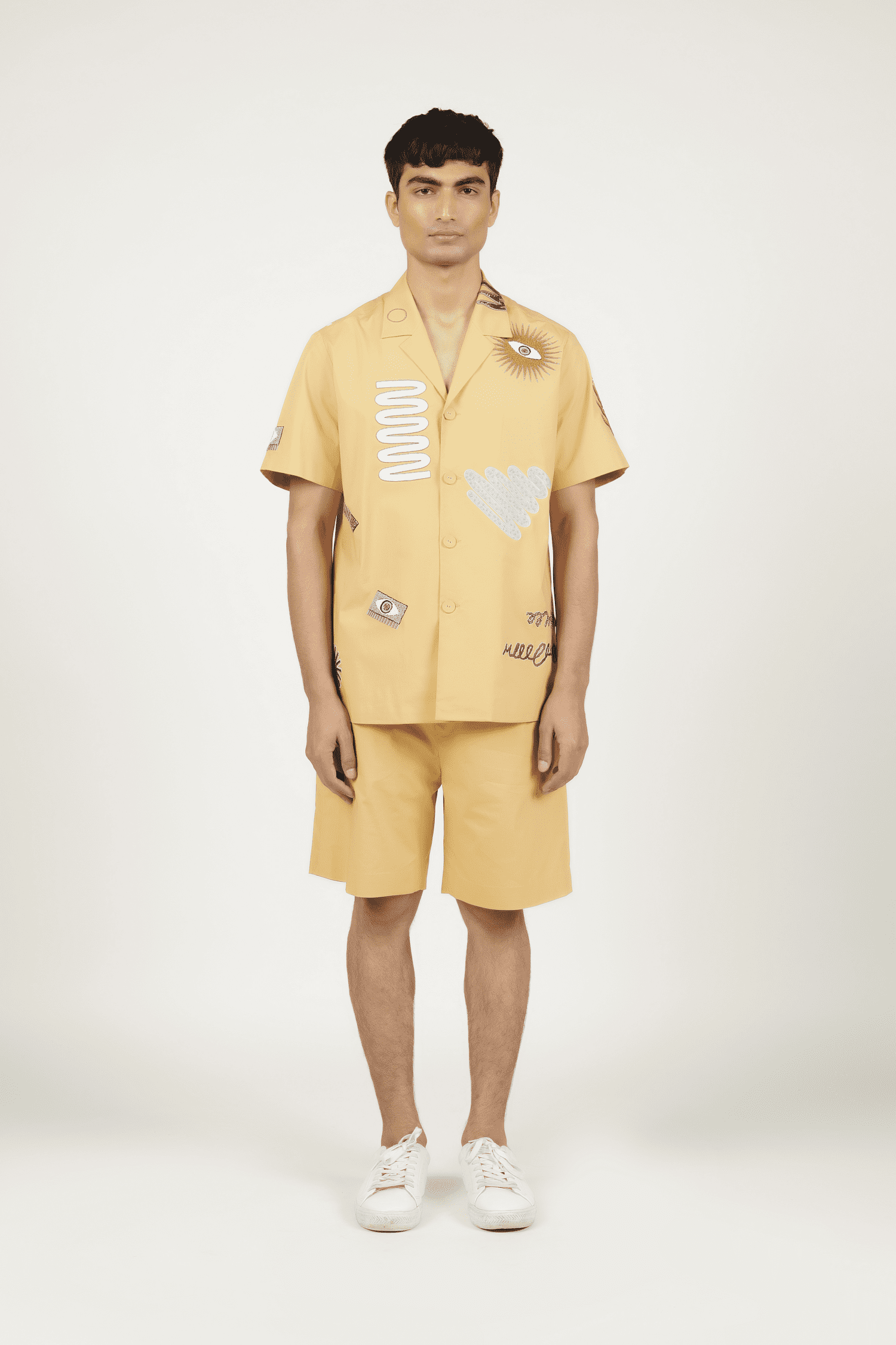 Abstract Shapes Shirt With Boxy Shorts