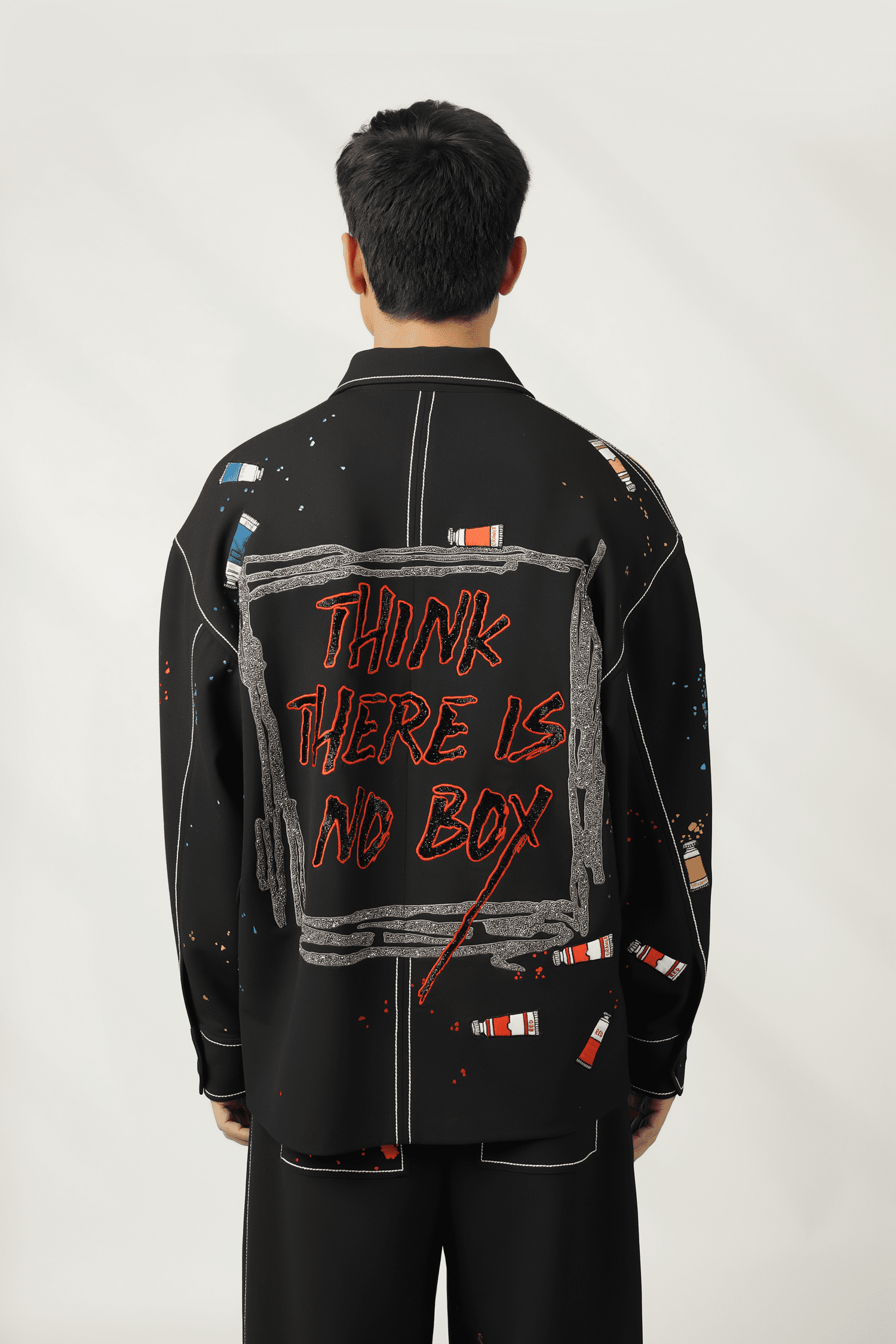 Paint Tubes Oversized Jacket With Matching Pants