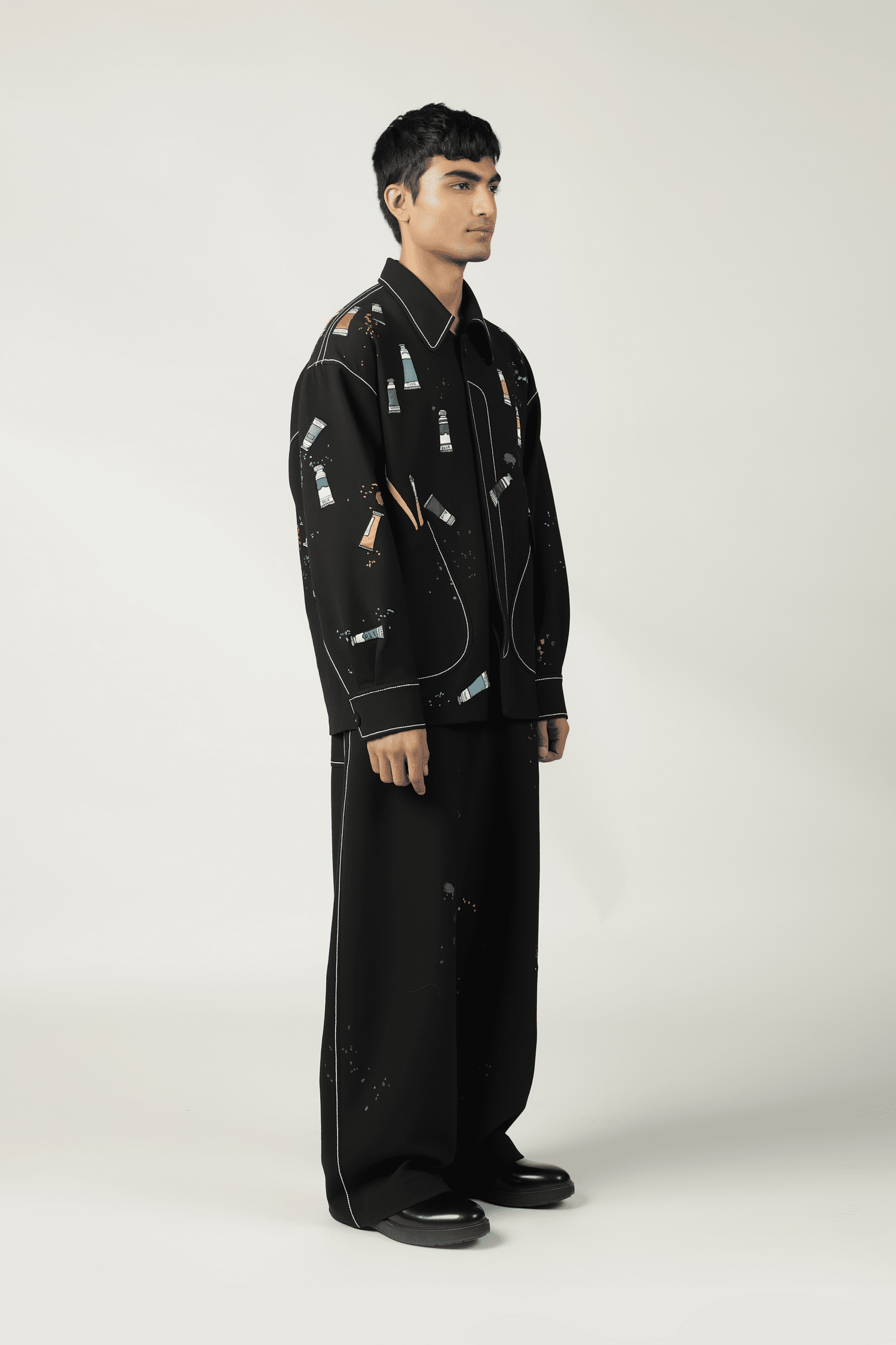 Paint Tubes Oversized Jacket With Matching Pants