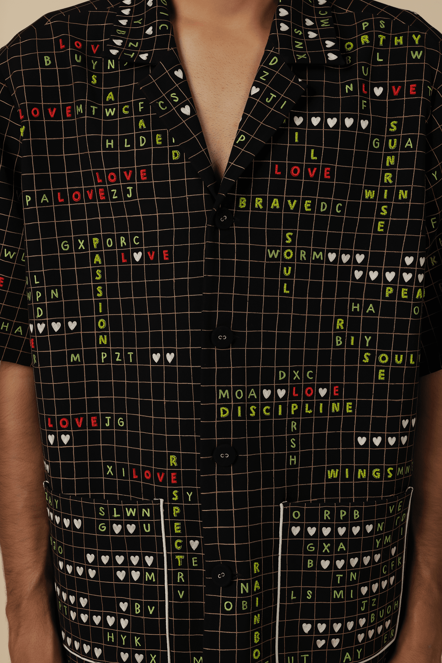 Crossword Half Sleeve Jacket With Matching Pants