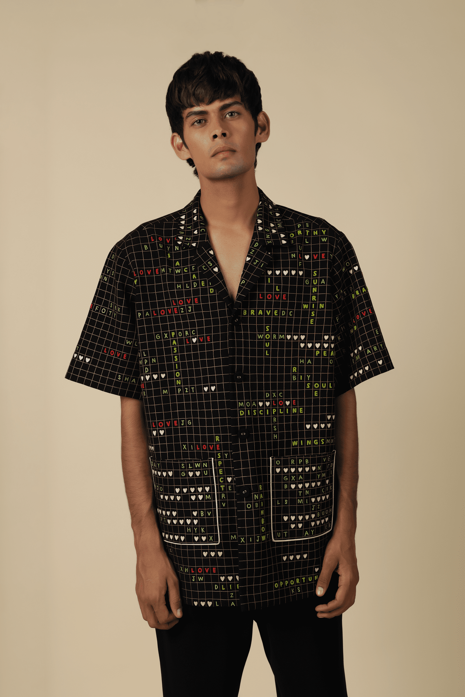 Crossword Half Sleeve Jacket With Matching Pants