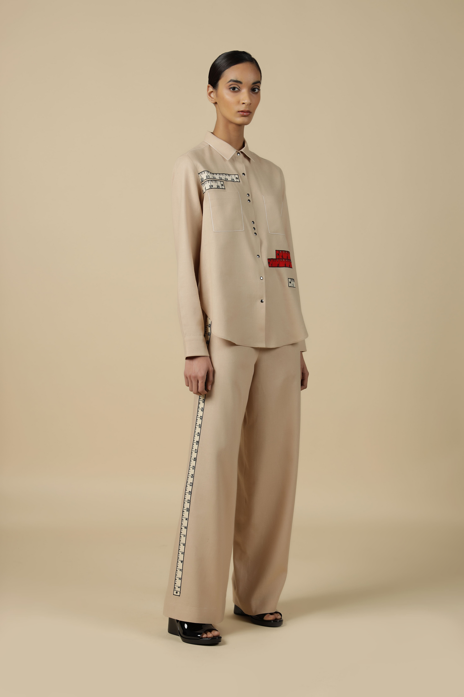 Measuring Tape High Low Shirt