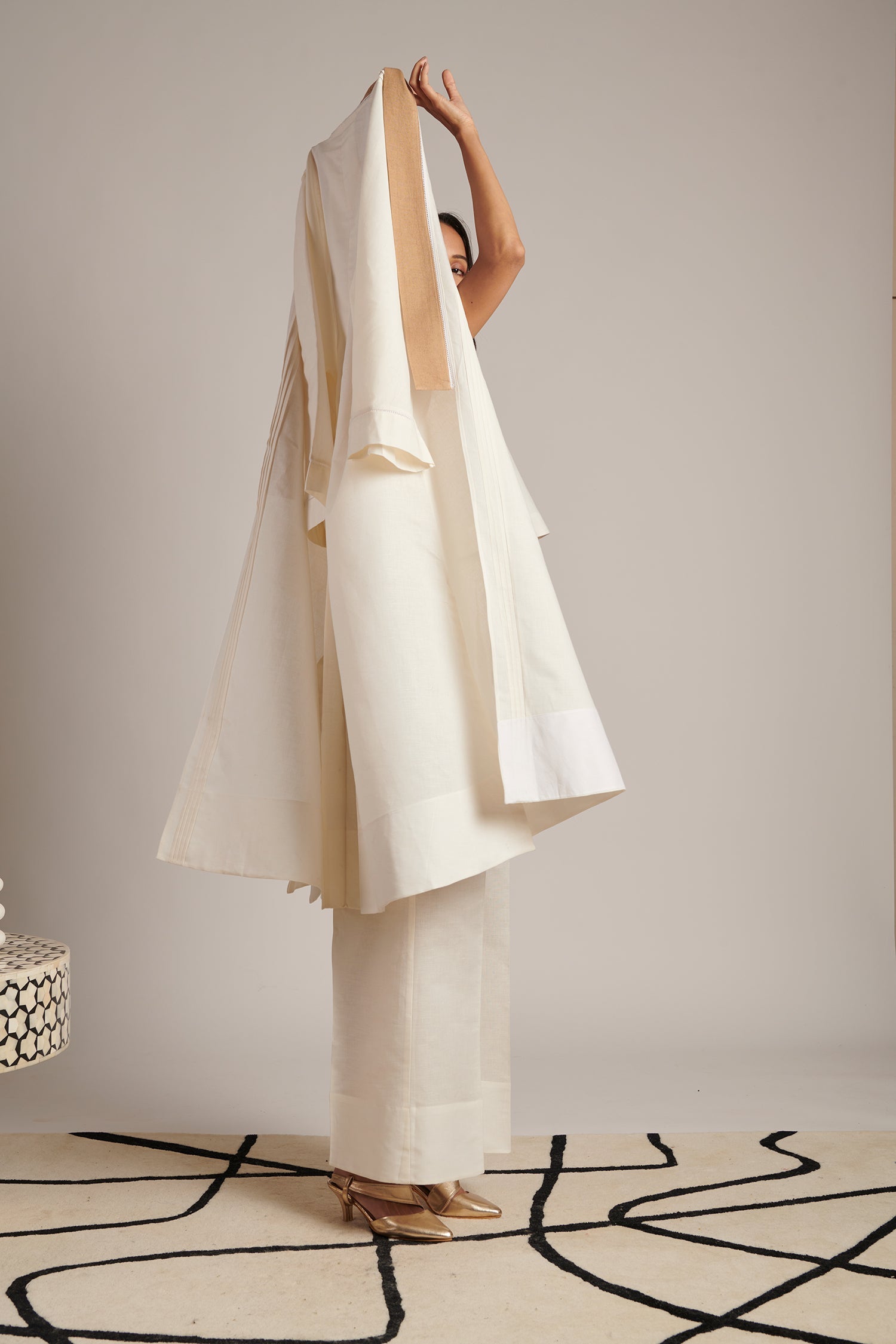 Naina Co-Ord Set  (Pearl)