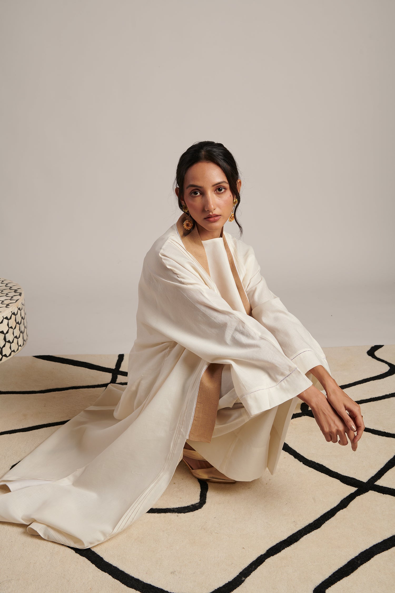Naina Co-Ord Set  (Pearl)