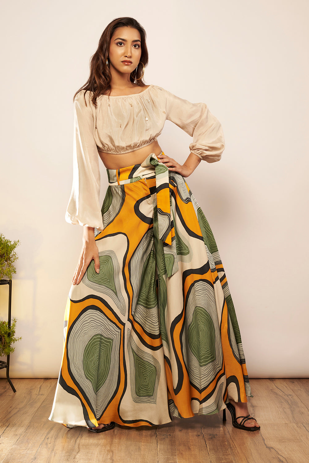 Ivory off-Shoulder Top