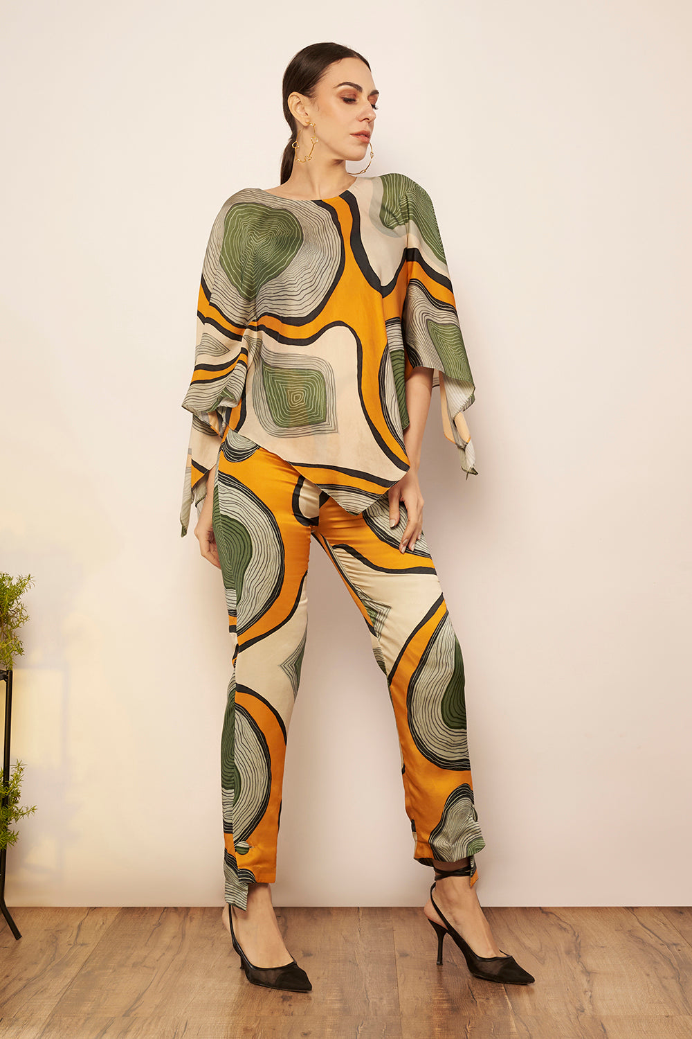 Asymmetrical Hem Pants