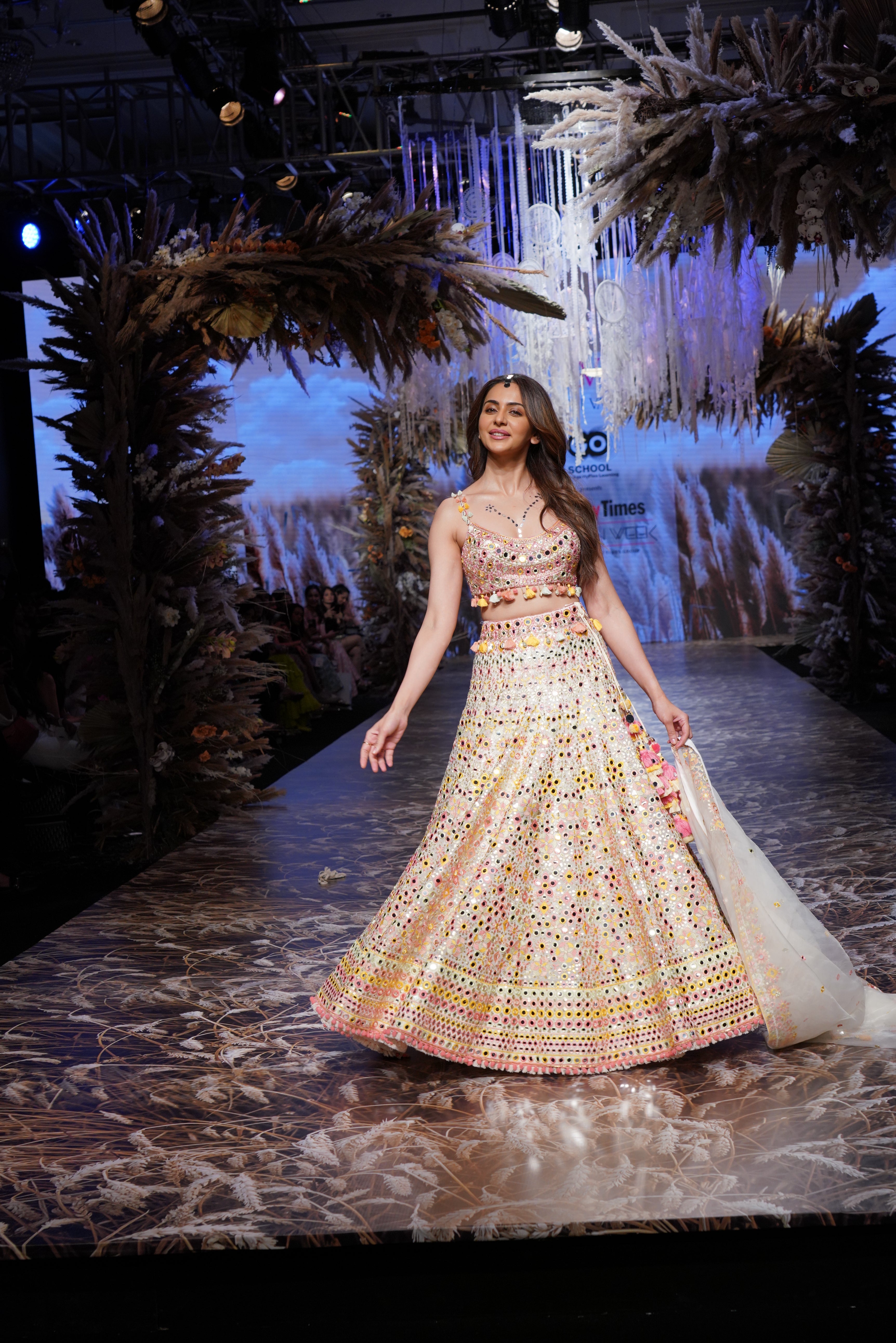 Rakul Preet Singh Off White Embroidered Lehenga Set