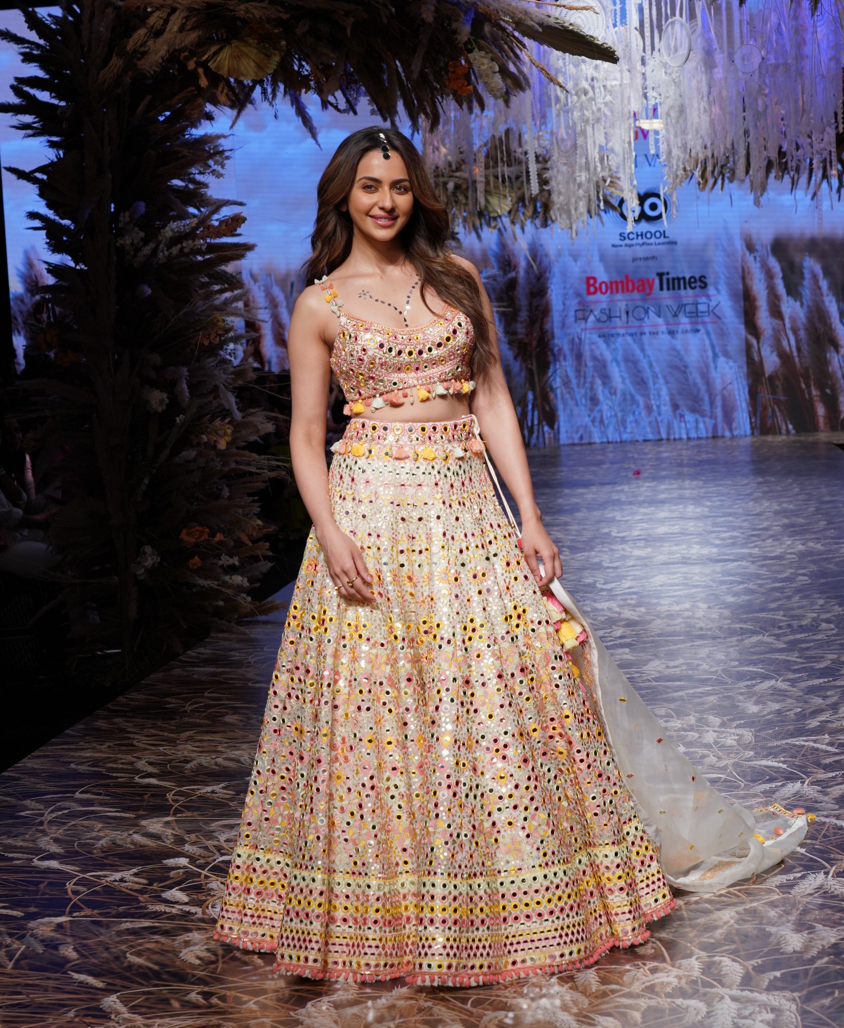 Rakul Preet Singh Off White Embroidered Lehenga Set